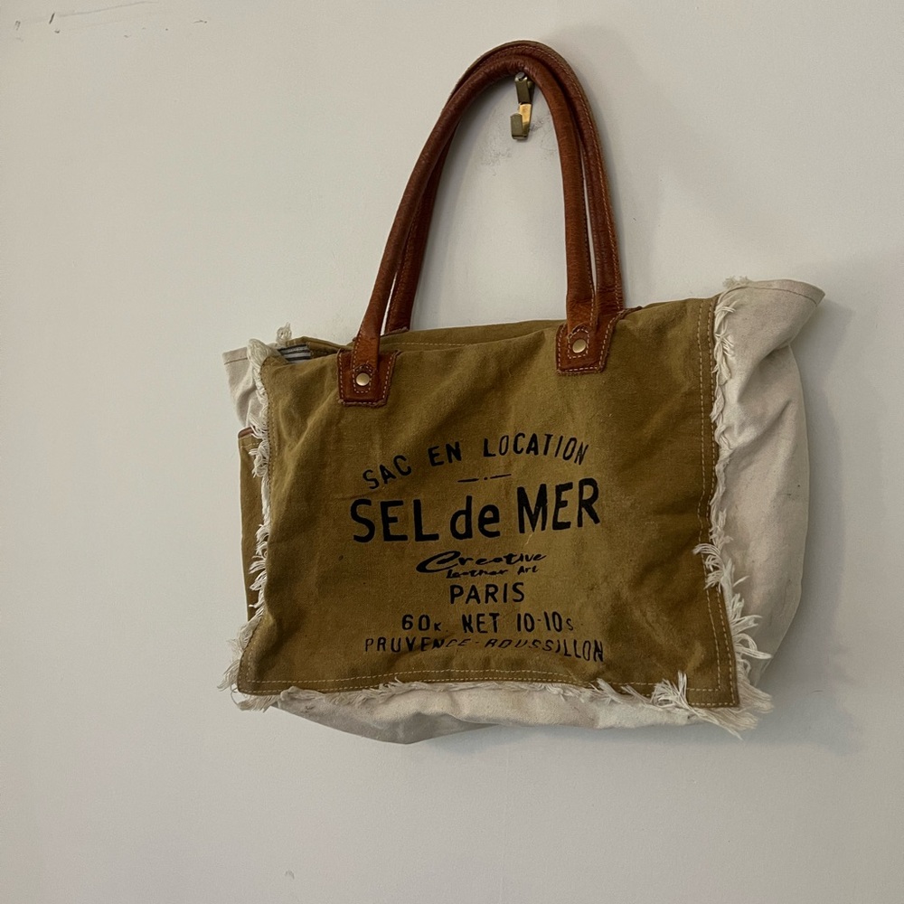 MYRA SEL DE MAR TOTE BAG UPCYCLED CANVAS